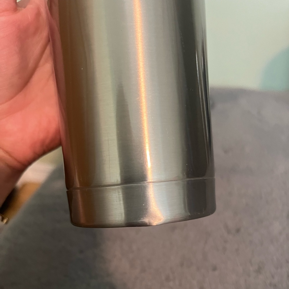 Thermos brand silver coffee Tumbler with open/close switch - Picture 3 of 7